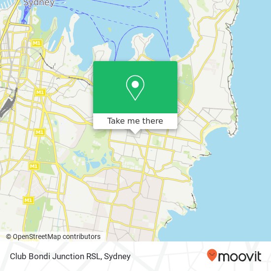 Club Bondi Junction RSL, Gray St Bondi Junction NSW 2022 map