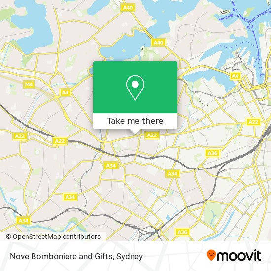 Nove Bomboniere and Gifts map