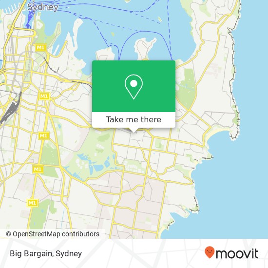 Big Bargain, Oxford St Bondi Junction NSW 2022 map