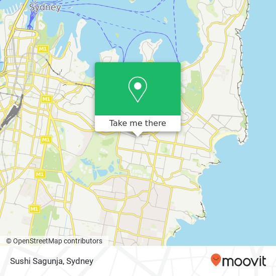 Sushi Sagunja, 420 Oxford St Bondi Junction NSW 2022 map