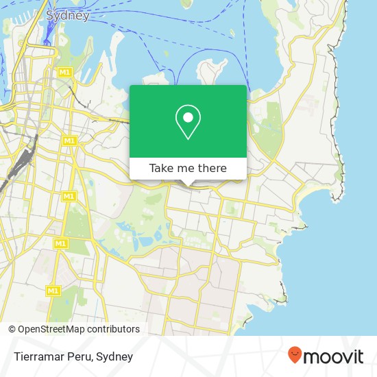 Mapa Tierramar Peru, Grafton St Bondi Junction NSW 2022