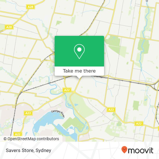 Savers Store, 890 Woodville Rd Villawood NSW 2163 map