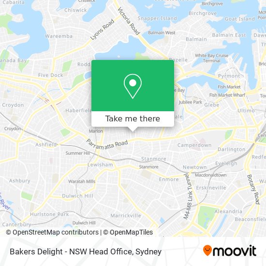 Mapa Bakers Delight - NSW Head Office