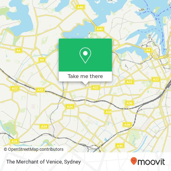 Mapa The Merchant of Venice, 23 Norton St Leichhardt NSW 2040