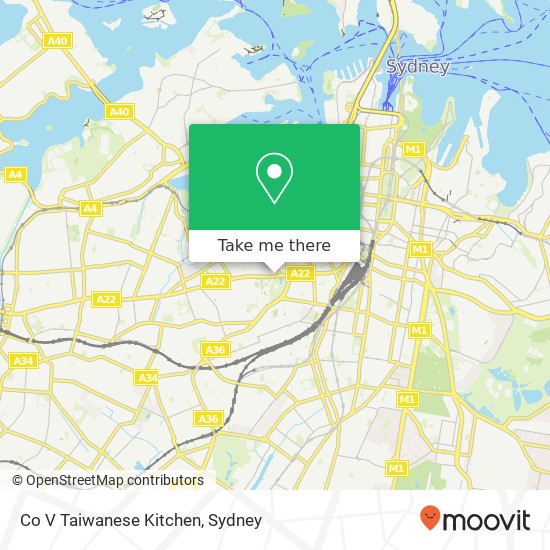 Co V Taiwanese Kitchen, 285 Parramatta Rd Glebe NSW 2037 map