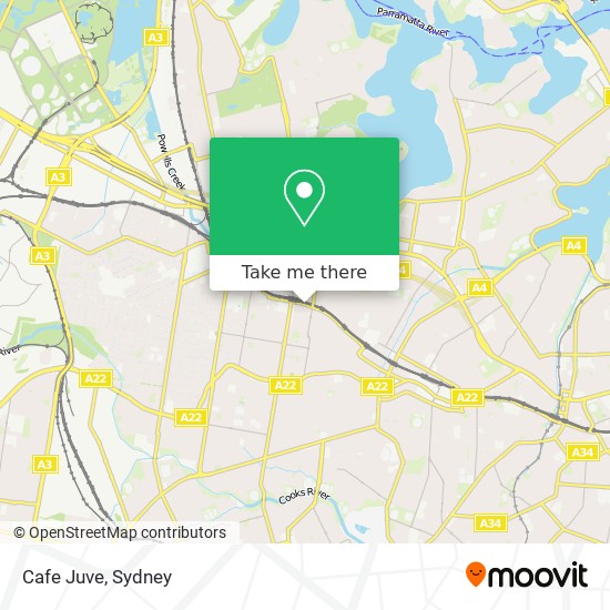 Cafe Juve map