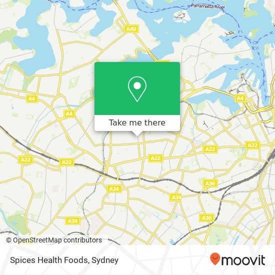 Mapa Spices Health Foods, 154 Norton St Leichhardt NSW 2040