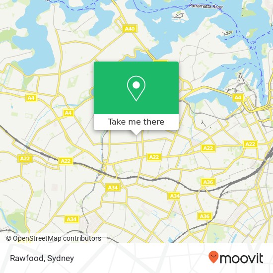 Mapa Rawfood, Norton St Leichhardt NSW 2040