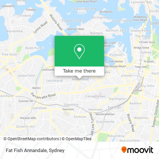 Fat Fish Annandale map