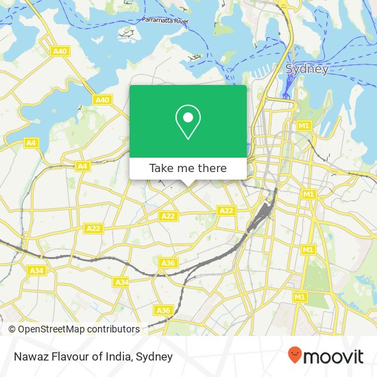 Nawaz Flavour of India, 142 Glebe Point Rd Glebe NSW 2037 map