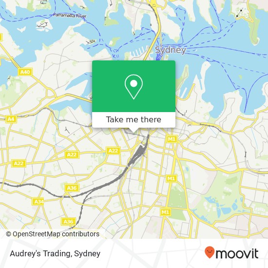 Audrey's Trading, 13 Hay St Haymarket NSW 2000 map