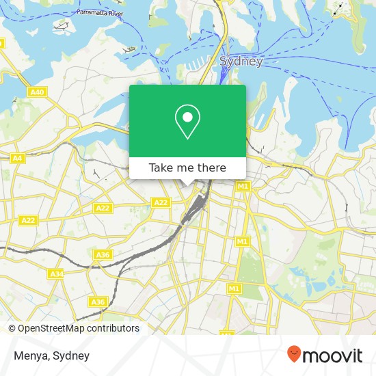 Menya, 8 Quay St Haymarket NSW 2000 map