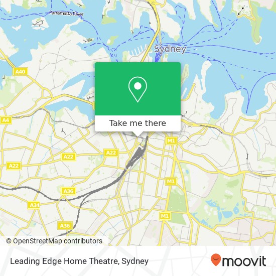 Leading Edge Home Theatre, 750 George St Haymarket NSW 2000 map