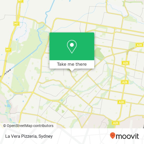 La Vera Pizzeria, Greenfield Rd Greenfield Park NSW 2176 map