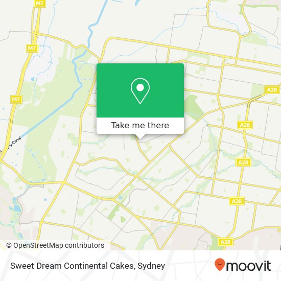 Sweet Dream Continental Cakes, 3-5 Greenfield Rd Greenfield Park NSW 2176 map