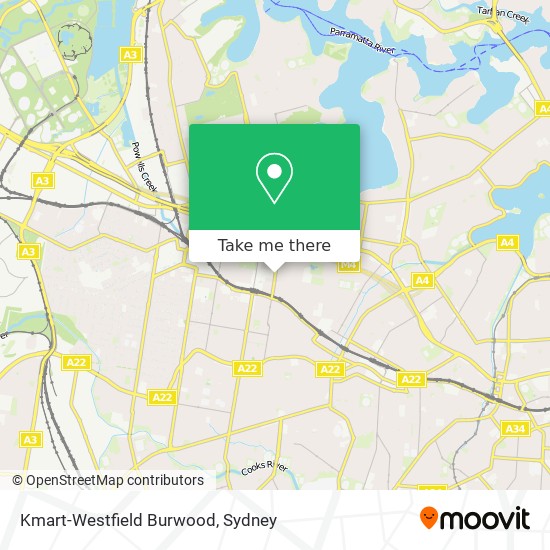 Kmart-Westfield Burwood map