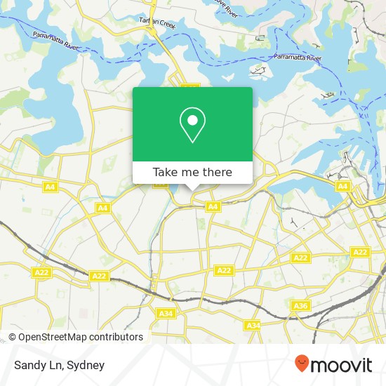 Mapa Sandy Ln, 63 Perry St Lilyfield NSW 2040