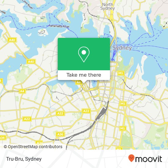 Tru-Bru, Harris St Pyrmont NSW 2009 map