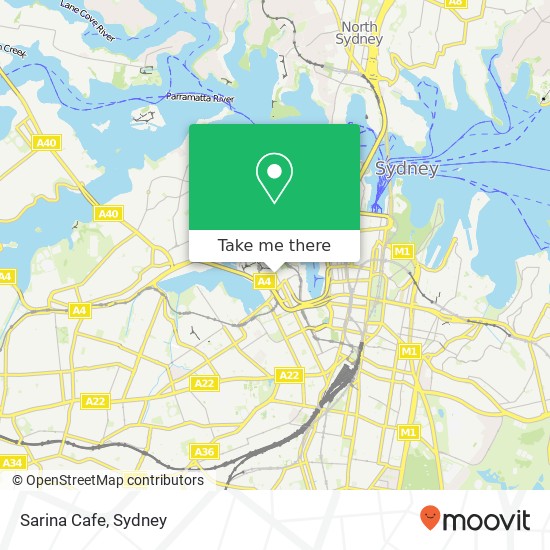 Sarina Cafe, 135-137 Harris St Pyrmont NSW 2009 map