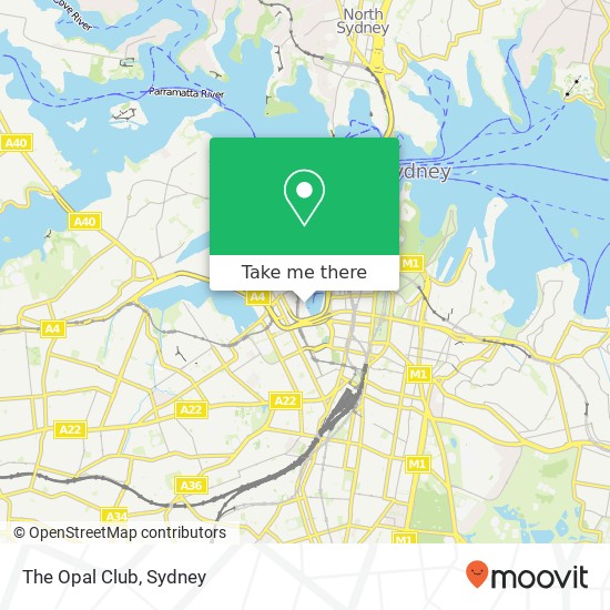 The Opal Club, Darling Harbour Walk Sydney NSW 2000 map