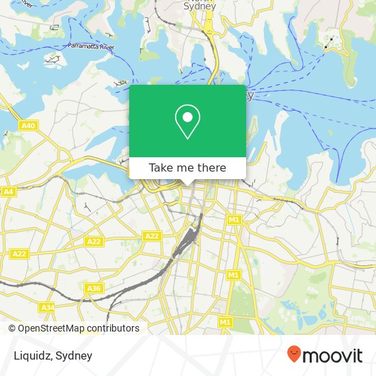 Mapa Liquidz, Kent St Sydney NSW 2000