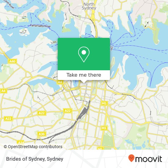 Mapa Brides of Sydney, 259 Clarence St Sydney NSW 2000