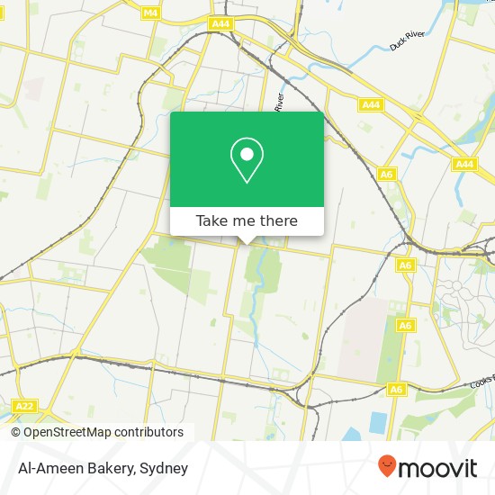 Al-Ameen Bakery, 46 Wellington Rd South Granville NSW 2142 map