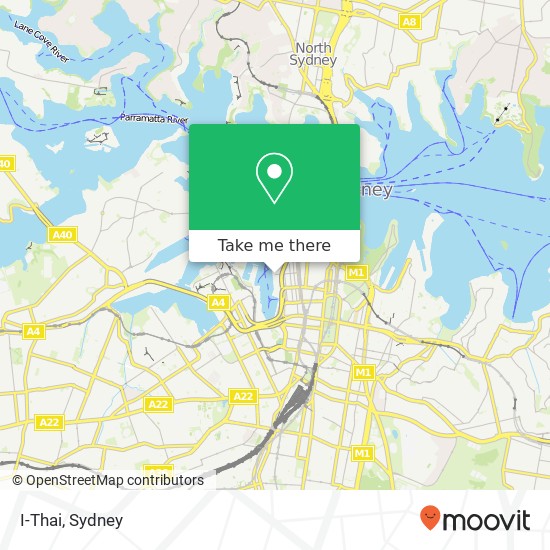 I-Thai, 19 Lime St Sydney NSW 2000 map