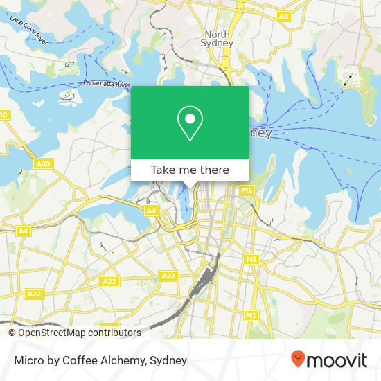 Micro by Coffee Alchemy, Lime St Sydney NSW 2000 map