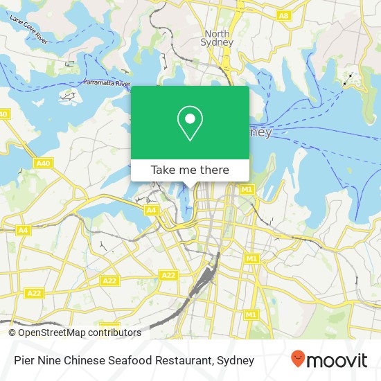 Mapa Pier Nine Chinese Seafood Restaurant, 19 Lime St Sydney NSW 2000