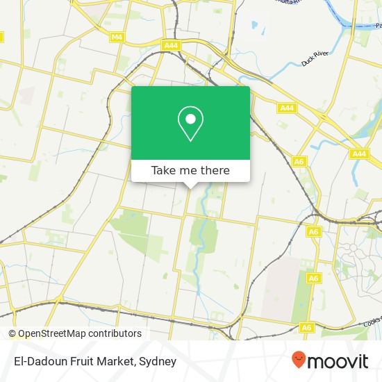 El-Dadoun Fruit Market, 291 Clyde St South Granville NSW 2142 map