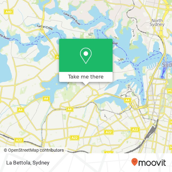 La Bettola, Darling St Rozelle NSW 2039 map