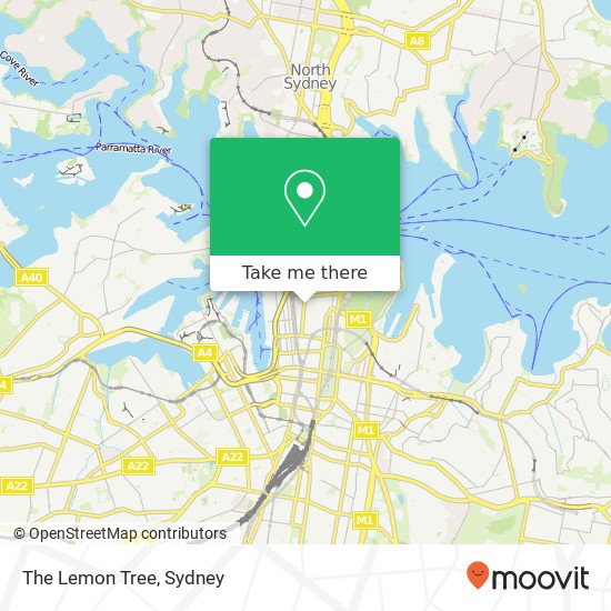 The Lemon Tree, 278 George St Sydney NSW 2000 map