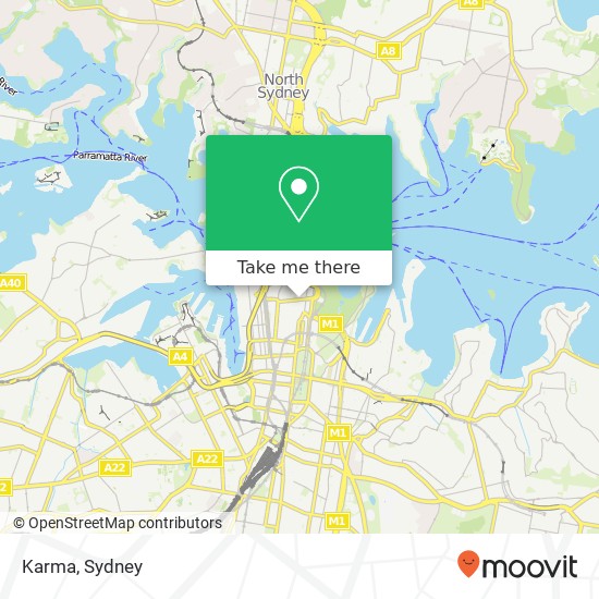 Karma, 44 Bridge St Sydney NSW 2000 map