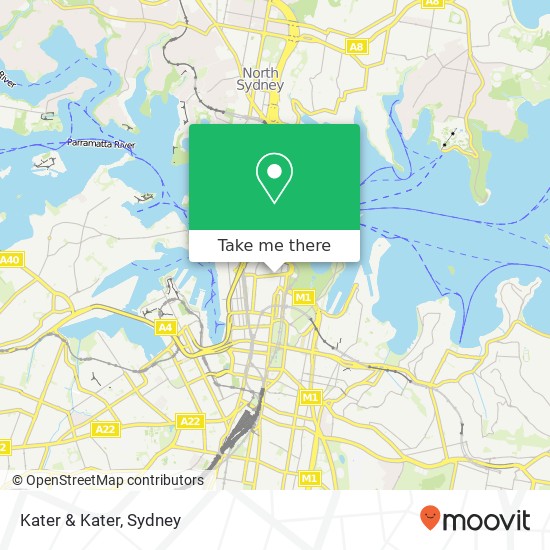 Kater & Kater, 44 Bridge St Sydney NSW 2000 map