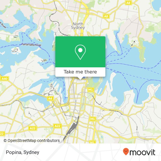 Popina, 1 Macquarie Pl Sydney NSW 2000 map