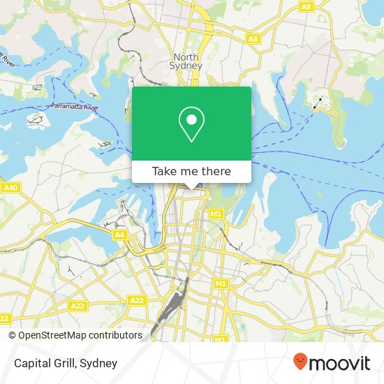 Capital Grill, 1 Macquarie Pl Sydney NSW 2000 map