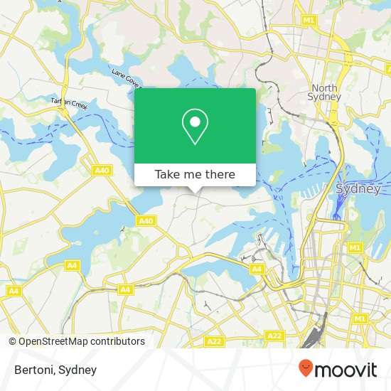 Bertoni, Darling St Balmain NSW 2041 map