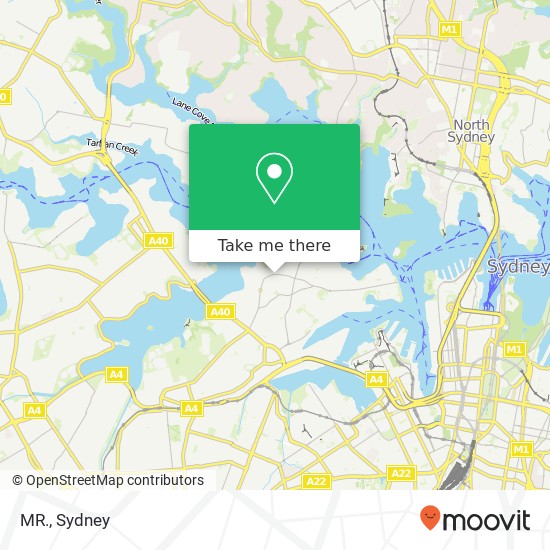 MR., 418 Darling St Balmain NSW 2041 map