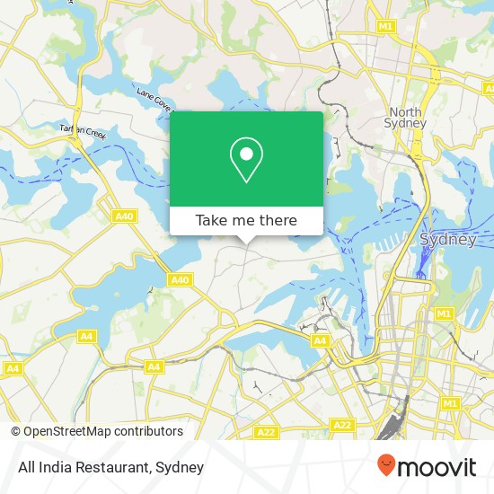 All India Restaurant, 2A Rowntree St Balmain NSW 2041 map