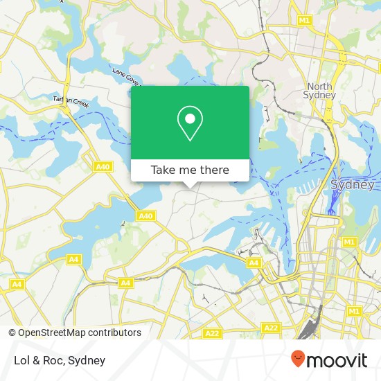 Mapa Lol & Roc, 401 Darling St Balmain NSW 2041