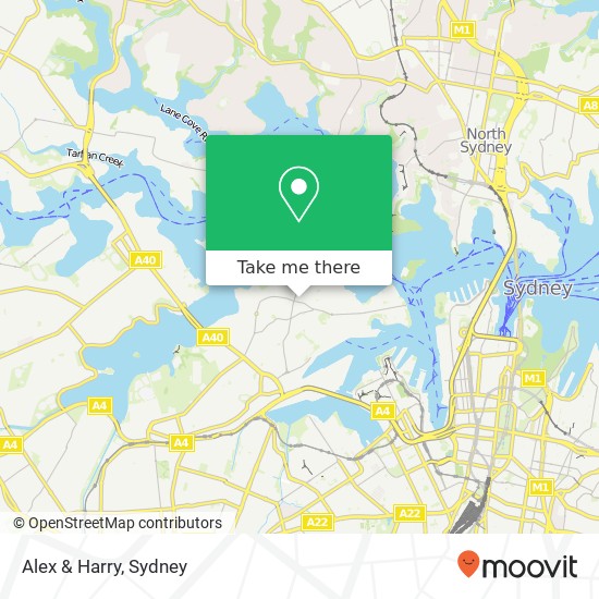 Alex & Harry, Short St Balmain NSW 2041 map