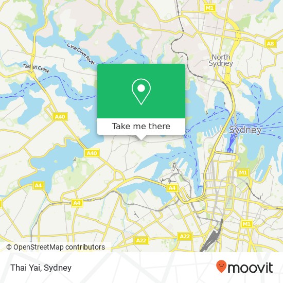 Thai Yai, 264 Darling St Balmain NSW 2041 map