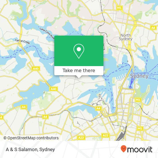 A & S Salamon, 14 College St Balmain NSW 2041 map