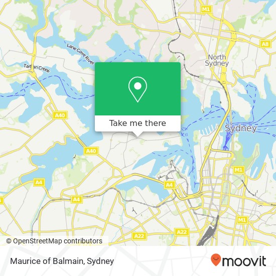 Maurice of Balmain, 269 Darling St Balmain NSW 2041 map