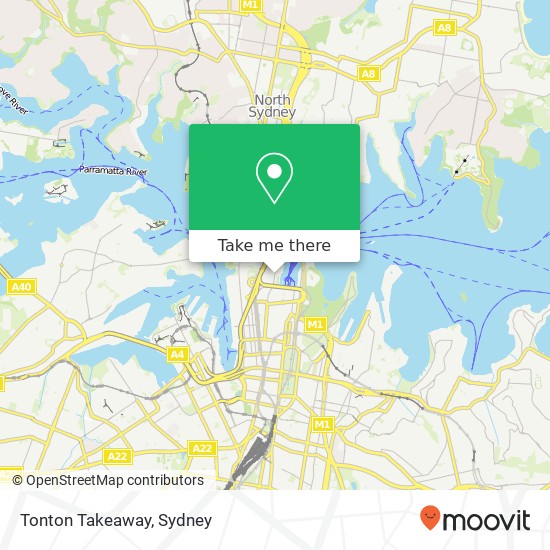 Tonton Takeaway, George St The Rocks NSW 2000 map