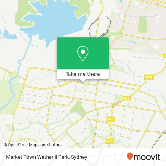 Market Town Wetherill Park map