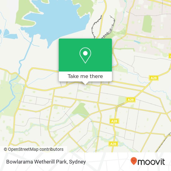 Bowlarama Wetherill Park map