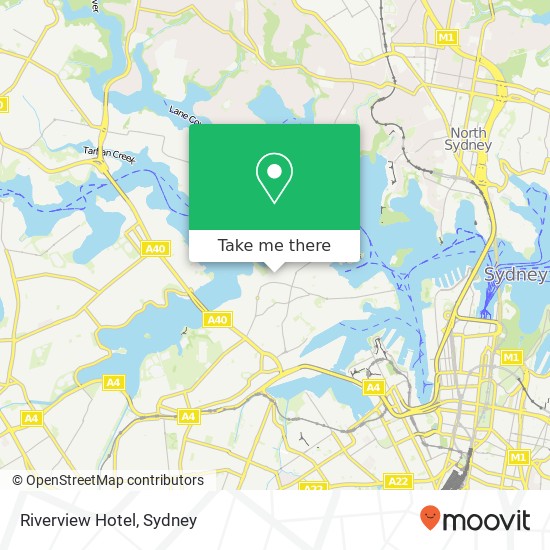 Riverview Hotel, 29 Birchgrove Rd Balmain NSW 2041 map