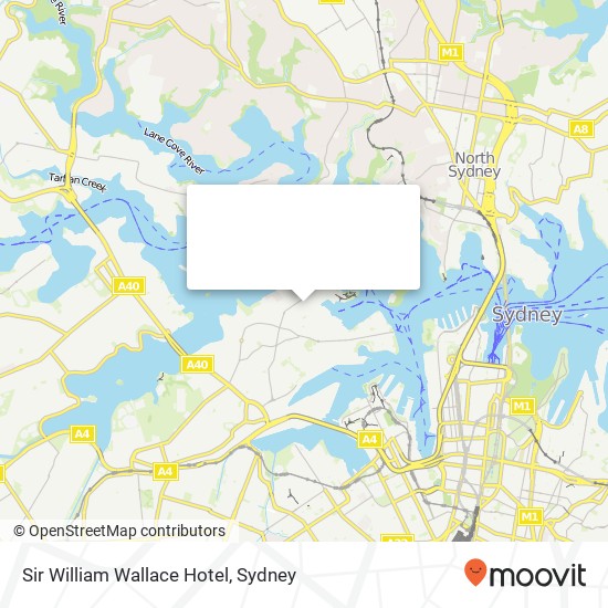 Sir William Wallace Hotel, 31 Cameron St Birchgrove NSW 2041 map